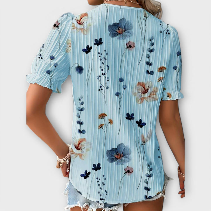 Olivia - Blusa elegante con un escote en V