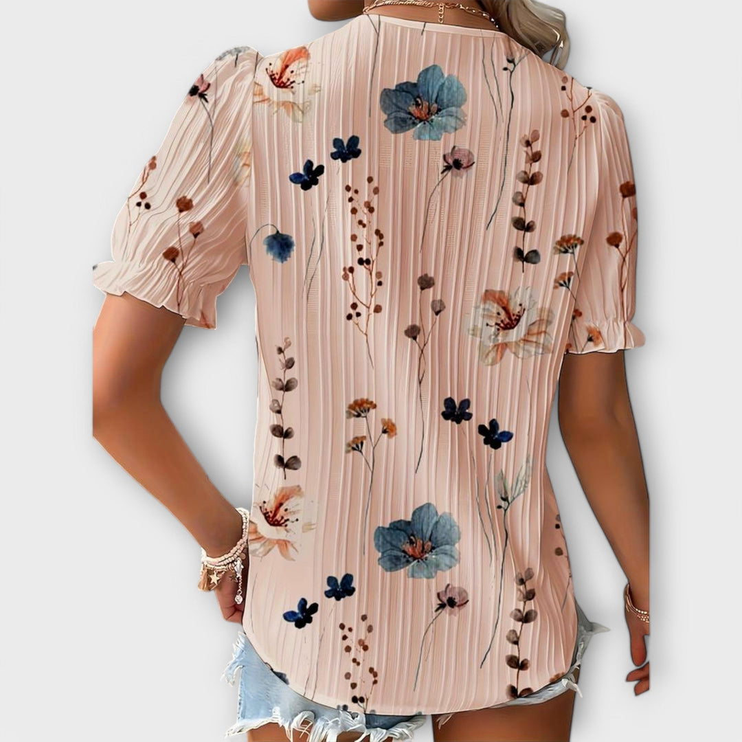 Olivia - Blusa elegante con un escote en V