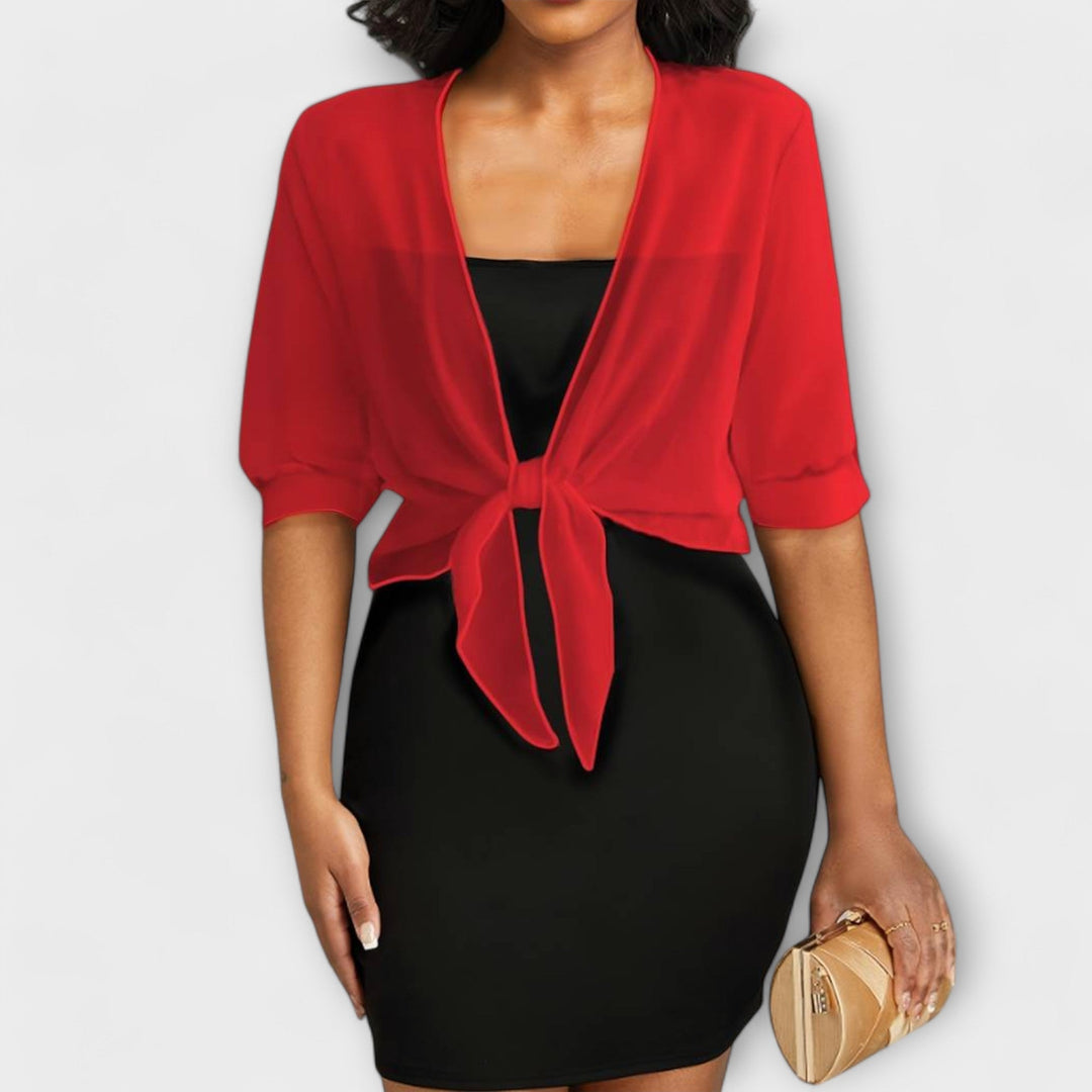 Manuela - Blusa con la parte delantera abierta