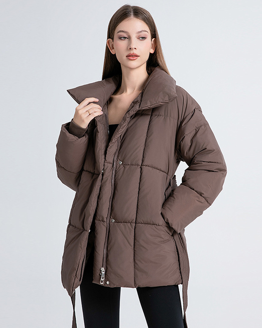 ALESSIA | CHAQUETA ACOLCHADA CON CINTURÓN