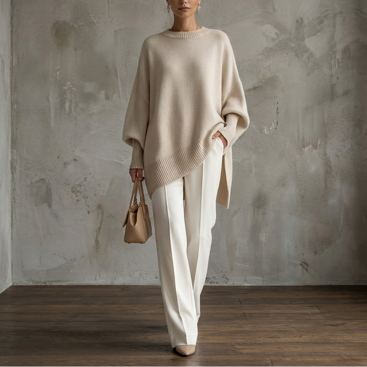 WANWEN | Suéter sofisticado de mezcla de lana