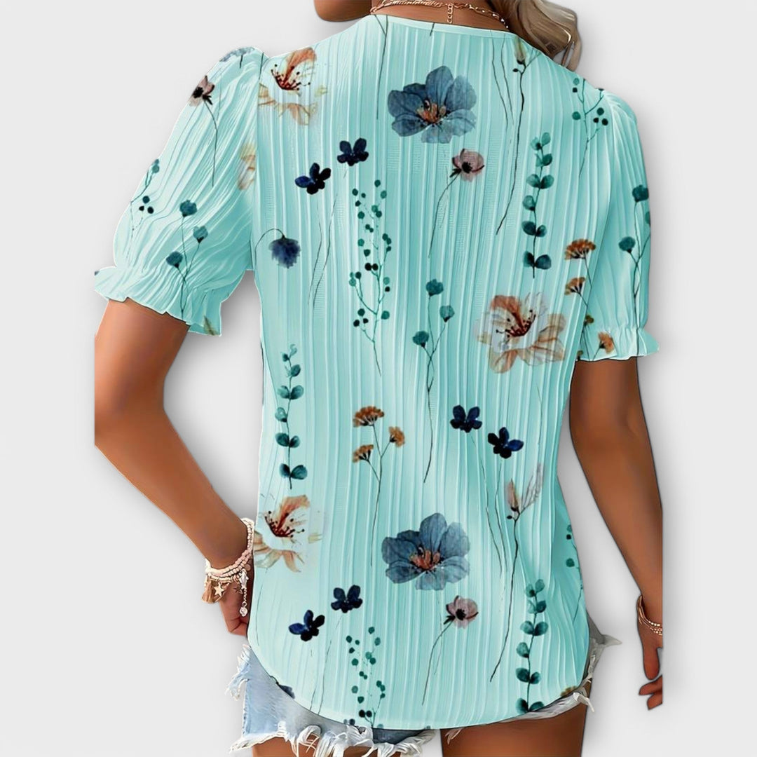 Olivia - Blusa elegante con un escote en V