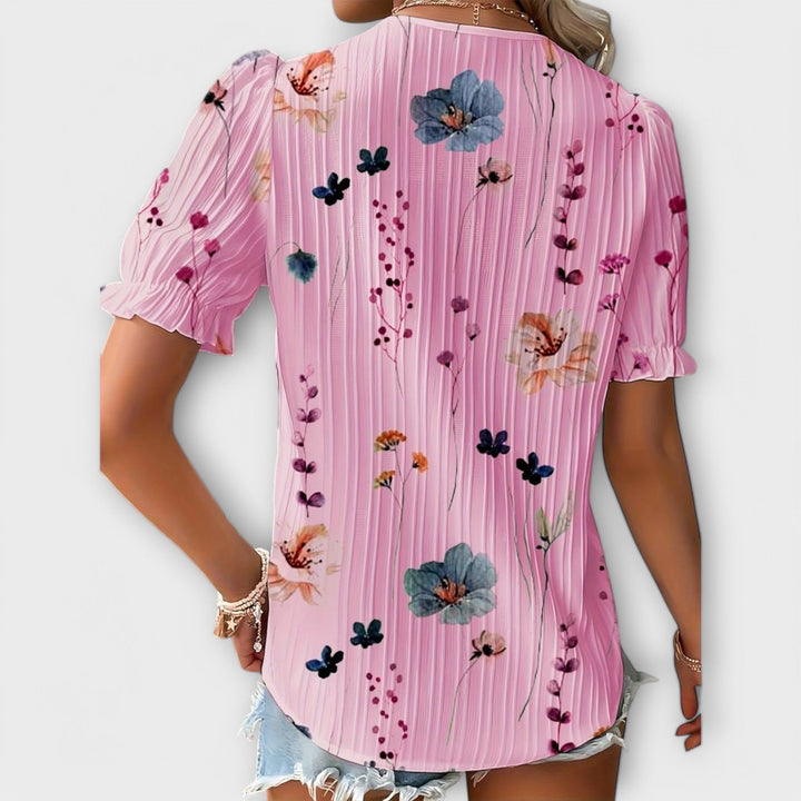 Olivia - Blusa elegante con un escote en V