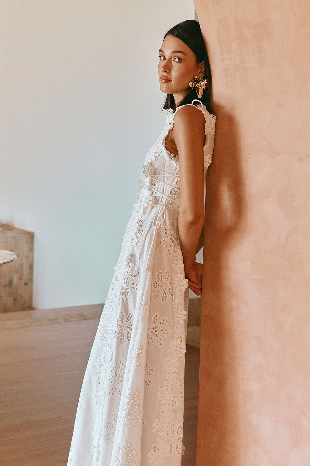 CLARA | VESTIDO LARGO BORDADO