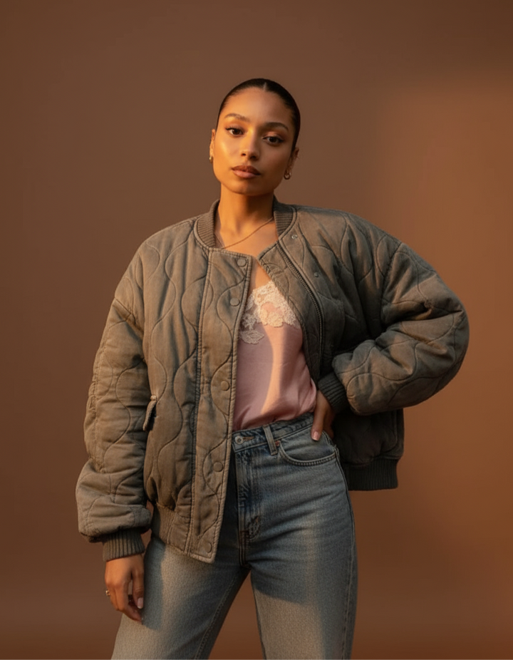 LEONA | CAZADORA ACOLCHADA ESTILO BOMBER
