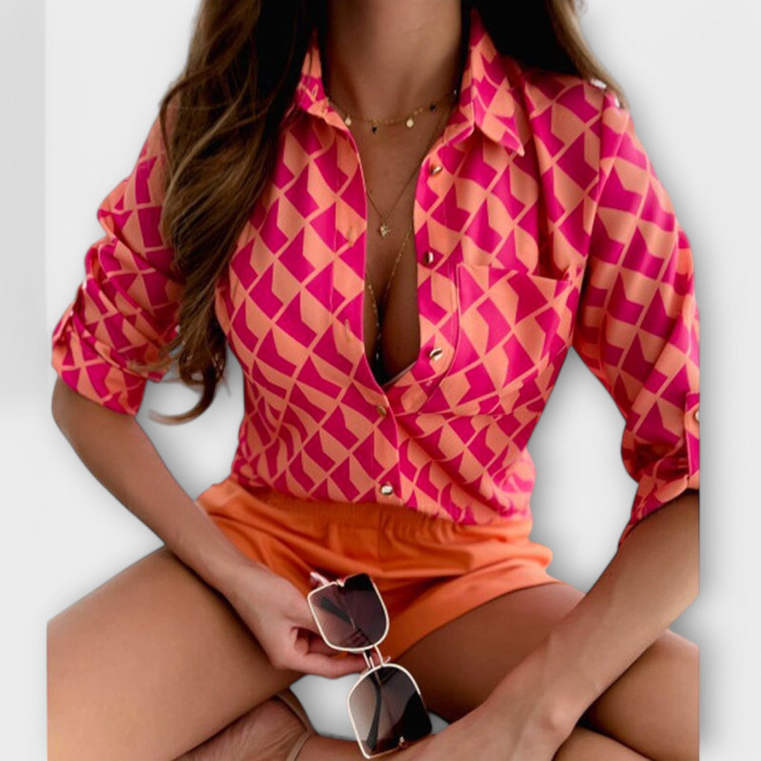 Rebeca - Blusa con cuello clásico